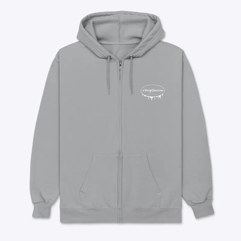 Zip Hoodie (White logo)